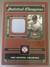 Wade BOGGS🔥2004 Donruss Timeless Treasures Jersey Relic #SC-30 5/87 Red Sox HOF