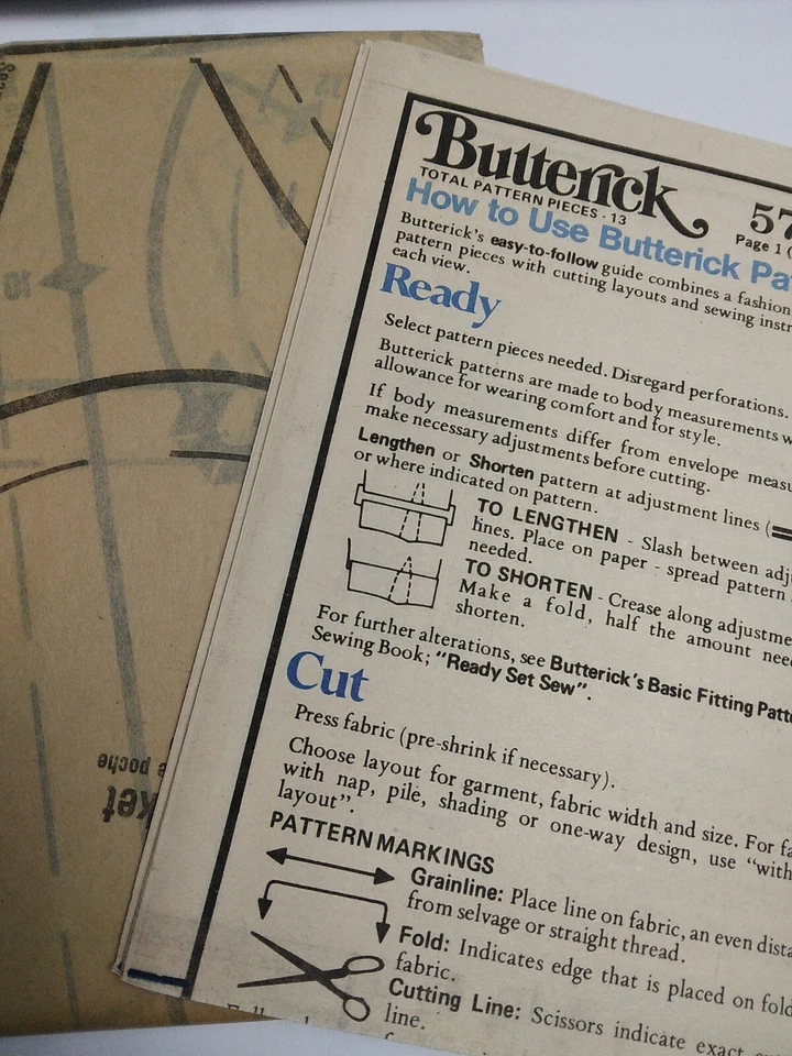 Jacket Skirt Pants 12 Butterick 5700 Sewing Pattern VTG 70s Stretch Knits Easy - Image 4 of 4