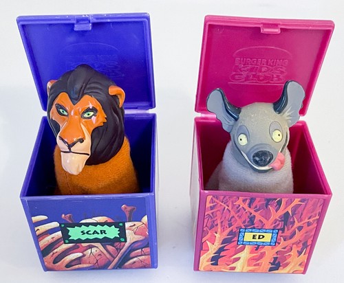Disney LION KING Finger Puppets Burger King 1995 Simba, Rafiki, Ed, Scar, Pumbaa - Picture 5 of 5