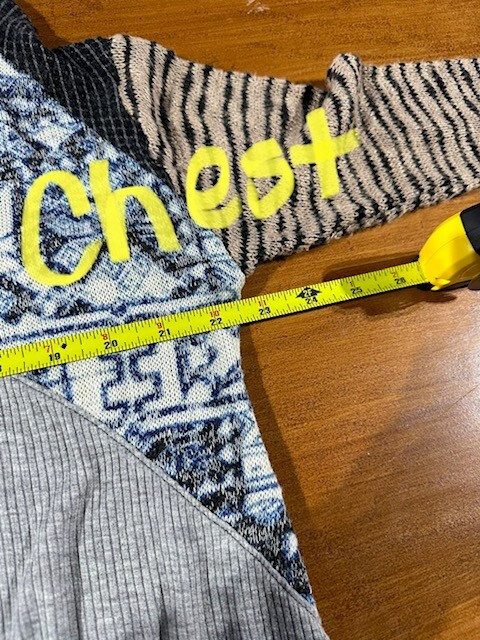 Women's Hand Jive Patchwork Grey Multi Color Top … - image 5