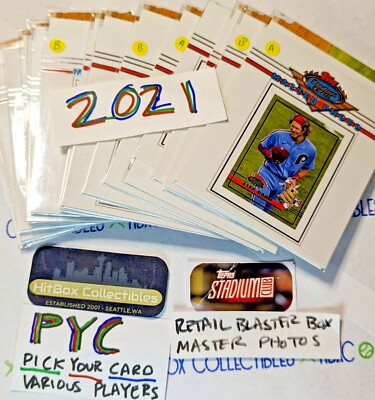 2021 STADIUM CLUB Blaster Box Master Photo PYC Pick Mays Aaron Hayes Bohm RC OBP
