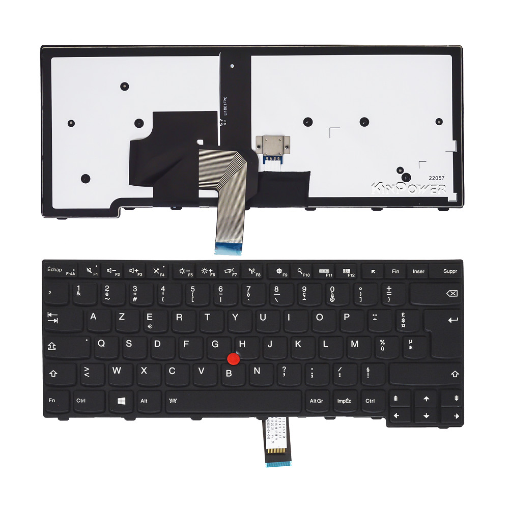 Clavier Azerty Français Réparer les Touches Bloquées pour Lenovo L440 L450 L470 Rétroéclairé
