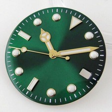 29mm green dial golden marks Luminous fit miyota 8215 ETA 2824 2836 NH35 NH36 