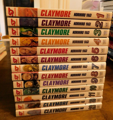 Claymore Manga Lot of 13 Norihiro Yagi Vol. 1-11, 20 and 23 Shonen Jump