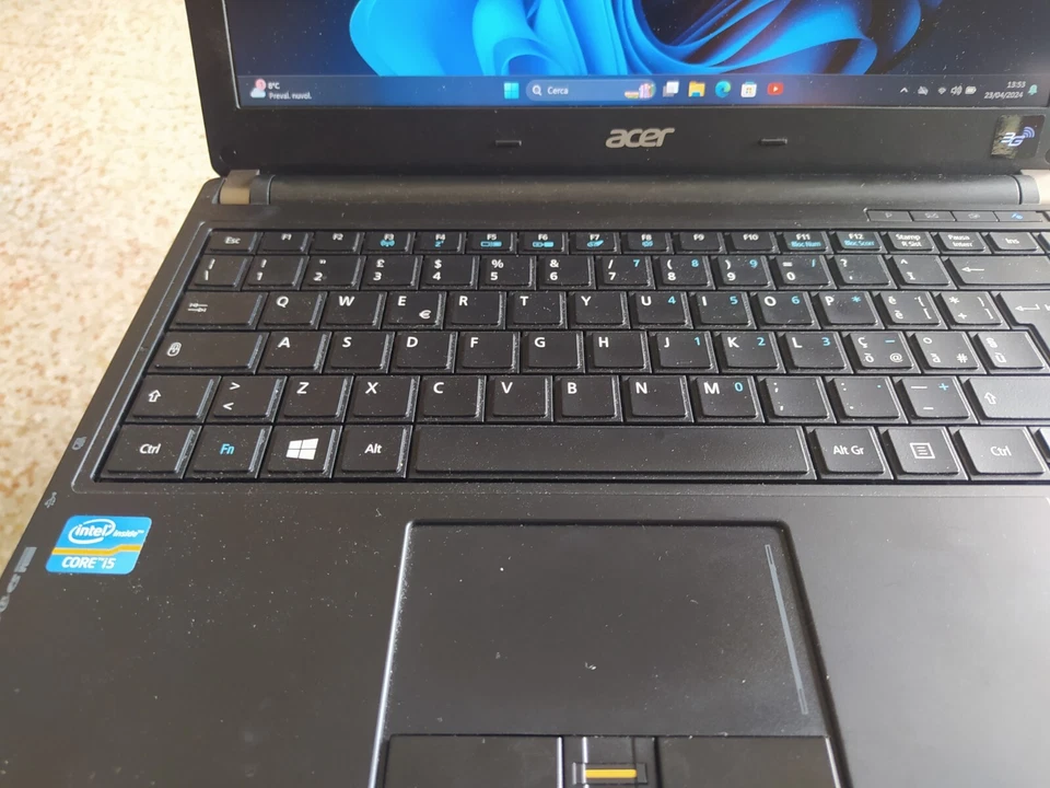 NOTEBOOK PC ACER  P633-M 13.3" i5 3230M 8GB SSD 240GB WIN 11 PRO Office 2021 - Immagine 2 di 4