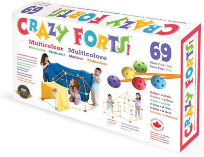 Crazy Forts Multi Colour Building Kit Indoor Creative Fort Building