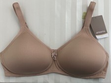 NWT Amoena Lara Padded Wirefree Mastectomy Bra, Nude, 34C, 0674