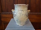 Vintage Unmarked Roseville Cornelian Spongeware 5" Toothbrush Holder Or Vase