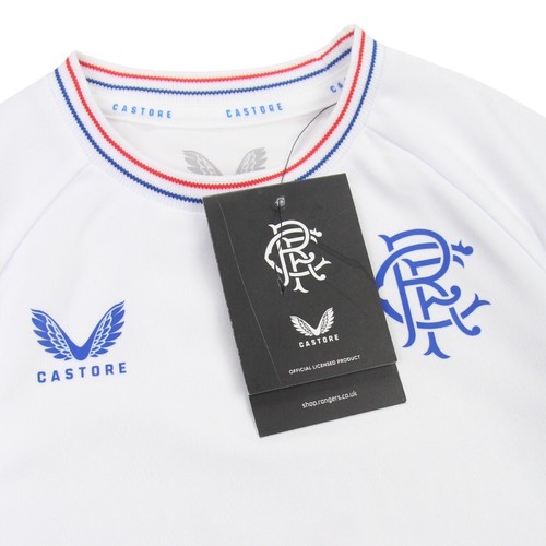 Castore Glasgow Rangers Football Kit Bambini Neonati Età 6-9 Mesi Maglia Fuori casa Nuova con etichette - Foto 4 di 9