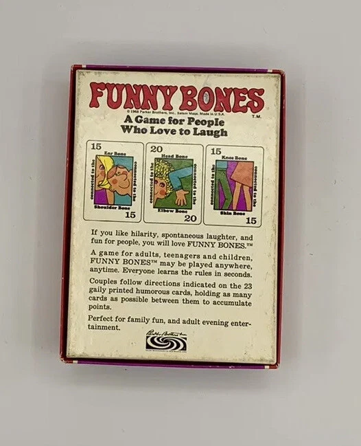 Vintage Funny Bones Card Game Parker Brothers 1968 Complete! Groovy - Image 2 of 4