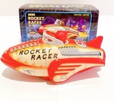 Mini Rocket Racer Friction Motor Tin Rocket Masudaya From Japan
