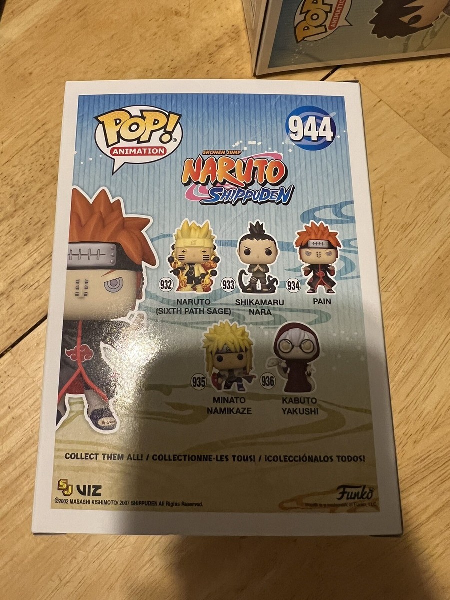 Funko Pop Naruto Pain Almighty Push #944 CHALICE EXCLUSIVE GLOW | eBay