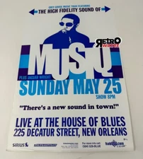 Musiq House of Blues Concert Poster 11x17” Jaguar Wright Soulchild Live Promo