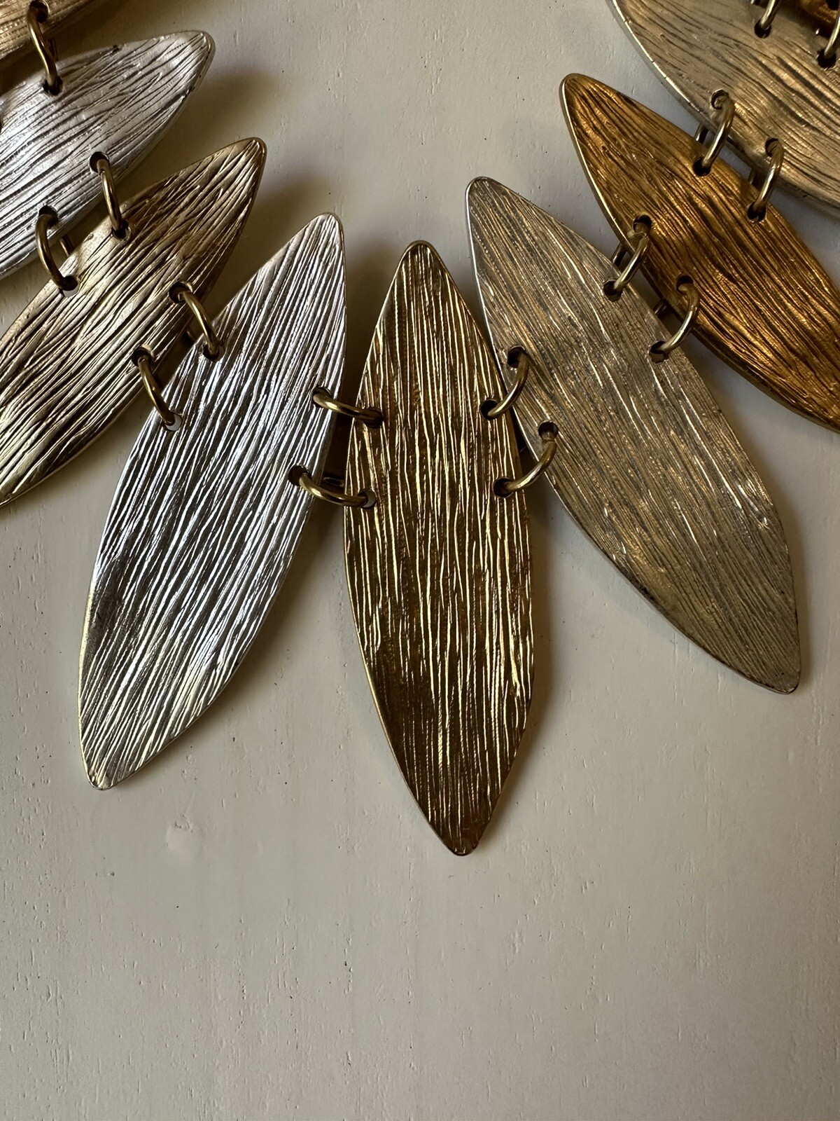 Statement Necklace Surfboard Shape Links Reversib… - image 7