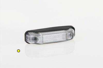 12/24V AMBER SIDE LED Umrissleuchte Lampe mit Kabel (klar Cluster)...