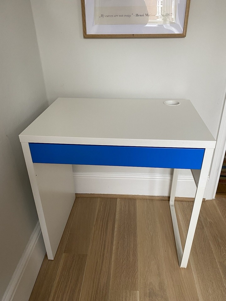 Ikea Child’s Desk Blue And White eBay