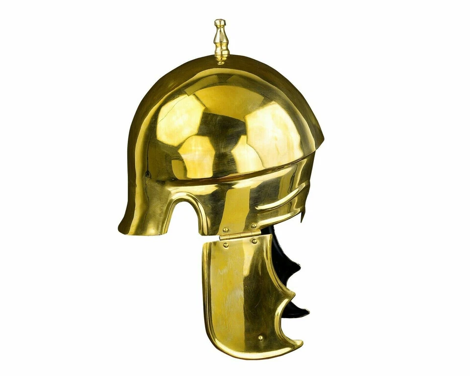 Casco ático medieval de Navidad Museo Casco Armadura Casco Regalo de Navidad Foto 4 de 4