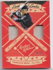 2019 Leather and Lumber Dual Bats Francisco Mejia 98/99 San Diego Padres