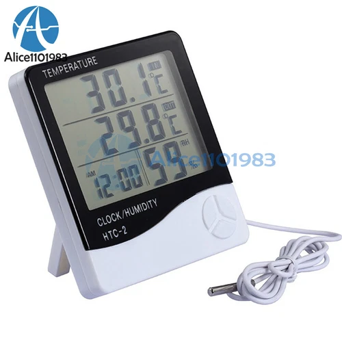 Inside And Outside The Home Electronic Hygrometer Thermometer Precision HTC-2