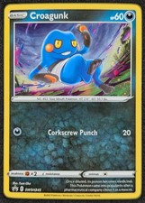 Croagunk 2022 Black Star Promo Cosmos Holo Pokemon Card SWSH245 (NM)
