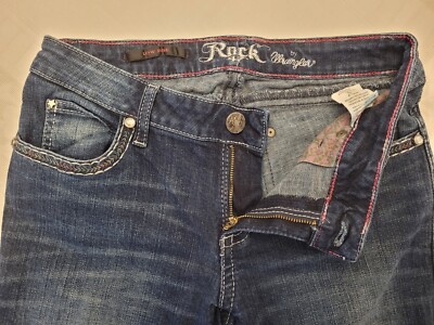 Women's Rock 47 Wrangler Jeans size 3/32 bootcut bling!