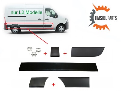 Für Renault Master L2 / Opel Movano Türleiste Seitenleiste KOMPLETT SET - Rechts