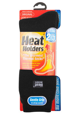 DAMEN WÄRMEHALTER THERMOSOCKEN 4-8 UK 37-42, 5-9 US SCHWARZ