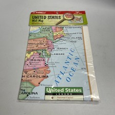 Teaching Tree United States Wall Maps 40x28 NEW/SEALED Home School Supplies