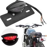 Jmtbno Motorrad LED RüCklicht Bremslicht Kennzeichenbeleuchtung E-GeprüFt Rotlic