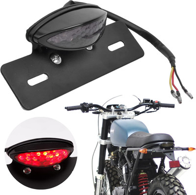 JMTBNO Motorrad LED Rücklicht Bremslicht Kennzeichenbeleuchtung E-Geprüft Rotlic