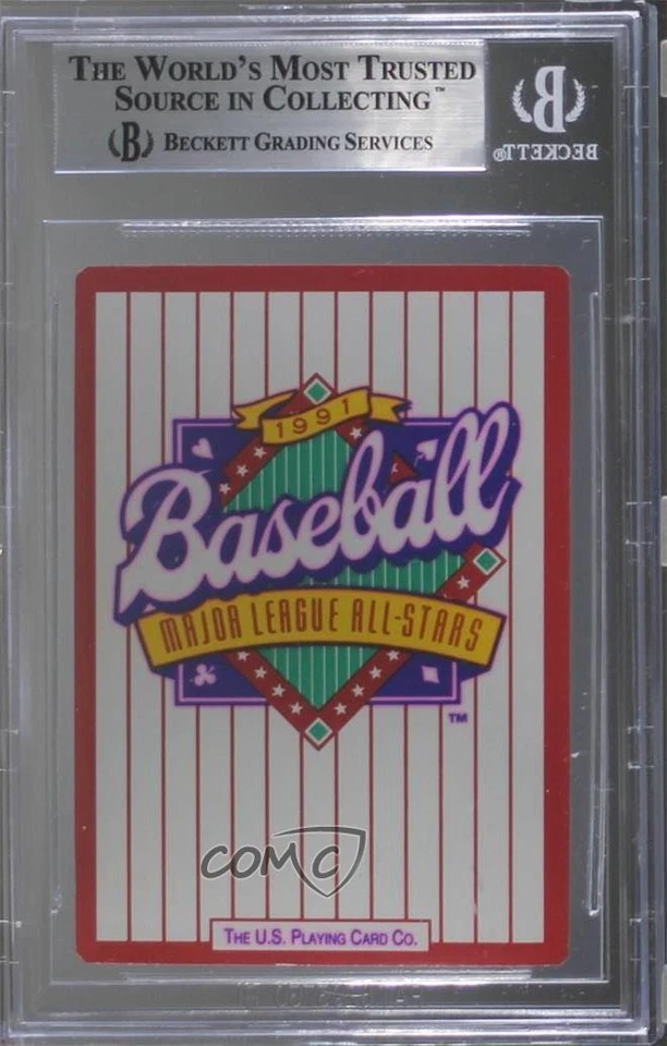 1991 US Playing Cards Major League All-Stars Silver Edge Cal Ripken Jr BGS 8.5 - Image 2 of 2