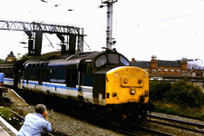Original 35mm Slide, Class 37 37425 @ Warrington 6/7/2000