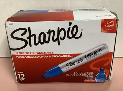 12 pack Sharpie 15003 King Size Permanent Marker, BLUE