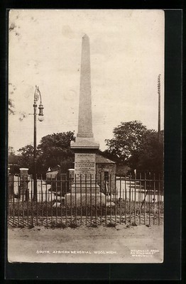 Ansichtskarte Woolwich, South African Memorial 