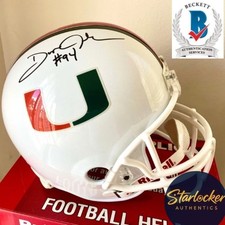Dwayne The Rock Johnson Signed Miami Hurricanes Full-Size Helmet #94 PSA/BAS/JSA
