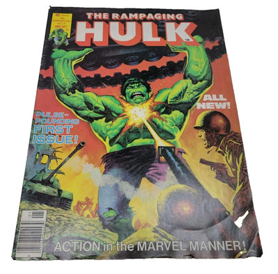 Rampaging Hulk #1 Marvel Magazine 1977 First Issue Marvel