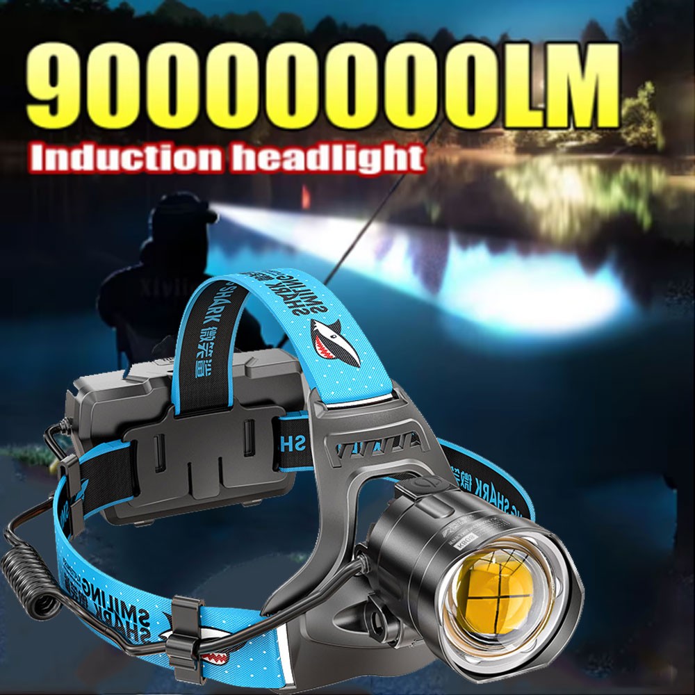 best rechargeable headlamp flashlight 2-Pack, 8 LED 2500 Lumen Ultra-Light Bright Headlight with Motion Sensor, Waterproof Lightweight Head Lamp for Adult Kid, Headlamps for Outdoor Camping Running Fishing : Sports & Outdoors camping under the stars We Tested Headlamps To Find