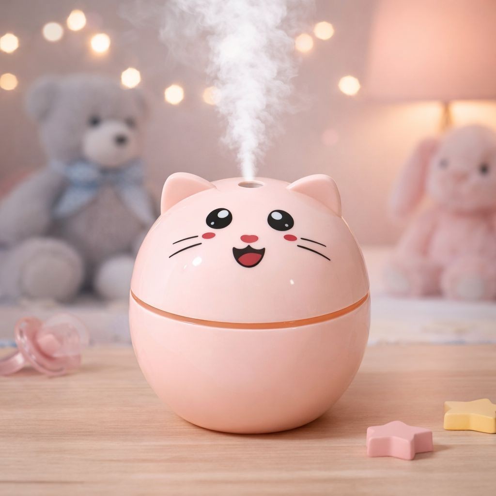 Cute Kawaiil Aroma Diffuser With Night Light Cool Mist