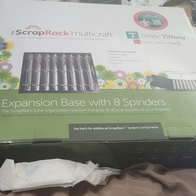 Totally-Tiffany ScrapRack Multicraft Expansion Base with 8 Spinders B33
