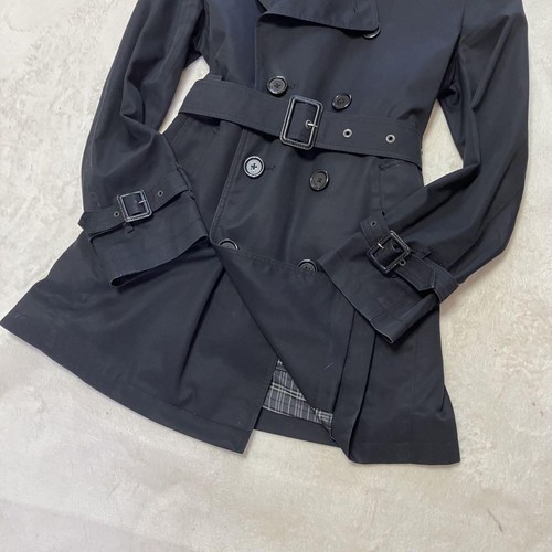 Burberry Black Label Trench Coat S Quilted Liner Belt Nova Check Black Japan - Picture 4 of 24