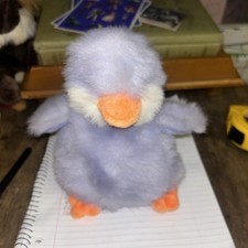 Vintage Russ Berrie Waddles Pastel Blue Duck Stuffed Animal Duckling Plush Mint