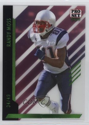 2024 Leaf Pro Set Pure Green Spectrum 34/49 Randy Moss #88 HOF 16z7