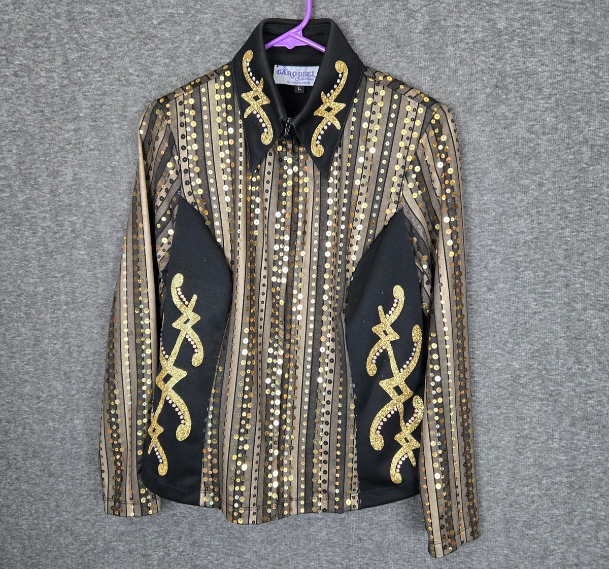 EQUIGEAR Western Showmanship Pleasure Show Shirt Customization Available/Horsemanship Show Shirts- AO103, As Per Pictures, 3X-Large