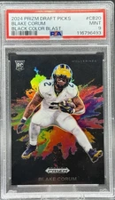 🔥Blake Corum Black Color Blast SSP RC PSA 9 - 2024 Prizm Draft #CB20 🔥