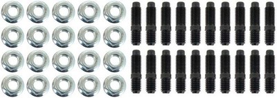 Milodon Pontiac Stud & Nut Set; 5/16''-24 Threads