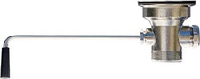 3.5-Inch Sink Drain Waste Drain Valve with Twist Handle, Fits Commercial Sink St