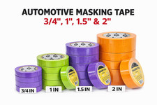 Automotive Masking Tape 34 1 1.5 2 Painter Body Shop Paint Tape Bulk Rolls