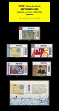 (26/09) BUND SEPTEMBER 2026 Mi-# 3987,3988,3989,3990,3991 postfrisch (Auswahl)
