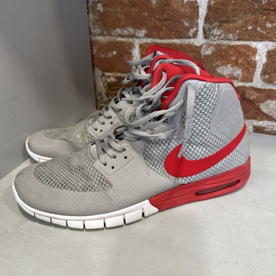 Nike Sb Paul Rodriguez 7 Hyperfuse Max Grey/Red Sneakers size 11