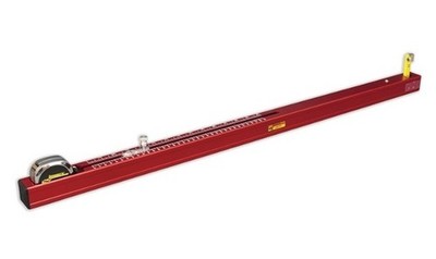 LONGACRE Chassis Height Gauge Long 2-15 in Aluminum Red Anodized